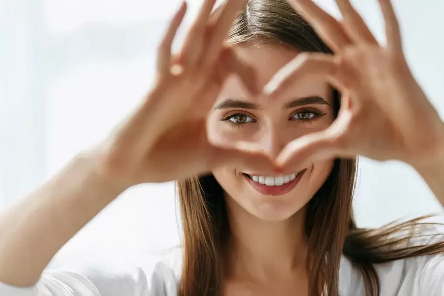 schöne Augen ohne Falten